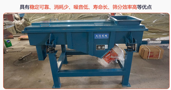 具有穩定可靠、消耗少、噪音低、壽命長、振型穩、篩分效率高等優點